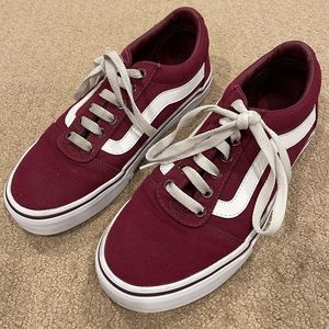 Maroon Old Skool Vans women’s size 6.5